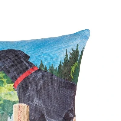 C&F Home 18" X 18" Dog Lake Pier Indoor/Outdoor Decorative Throw Pillow 1 C&F Home 18" X 18" Dog Lake Pier Indoor/Outdoor Decorative Throw Pillow