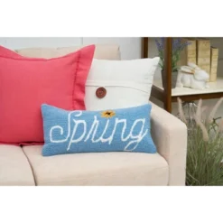 C&F Home 10" X 20" Spring Flower Hooked Pillow