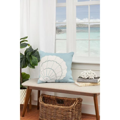 C&F Home 18" X 18" Shell Burlap Applique Throw Pillow 4 C&F Home 18" X 18" Shell Burlap Applique Throw Pillow - Image 4