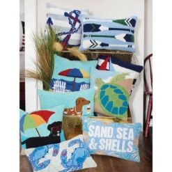 C&F Home Turtle In Sand Hooked Throw Pillow -C&F Bedding Deals Store GUEST 06185b5e eabe 444b 8010 13bc37f95a8a