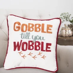 C&F Home 10" X 10" Gobble Till You Wobble Thanksgiving Embroidered Throw Pillow 7 C&F Home 10" X 10" Gobble Till You Wobble Thanksgiving Embroidered Throw Pillow -C&F Bedding Deals Store GUEST 07ff8586 4881 4d51 a9b0 498fe0c2bbd7