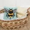 C&F Home 8" X 8" Bumble Bee Hooked Petite Throw Pillow