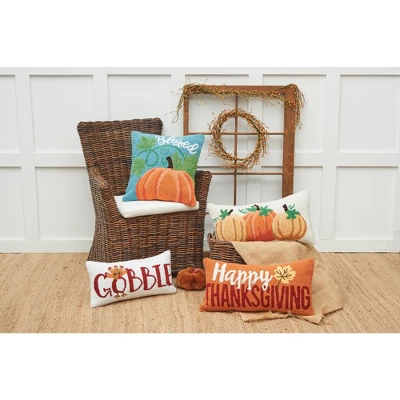 C&F Home 10" X 20" Gobble Thanksgiving Turkey Hooked Throw Pillow 4 C&F Home 10" X 20" Gobble Thanksgiving Turkey Hooked Throw Pillow - Image 4