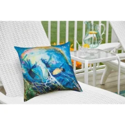 C&F Home 18" X 18" Manatee Barrier Reef Coastal Indoor/Outdoor Throw Pillow -C&F Bedding Deals Store GUEST 0b1ff918 5699 4b44 bea1 c49a5d498352