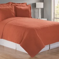 C&F Bedding Deals Store 24 C&F Home Terra Cotta Matelasse Euro Sham