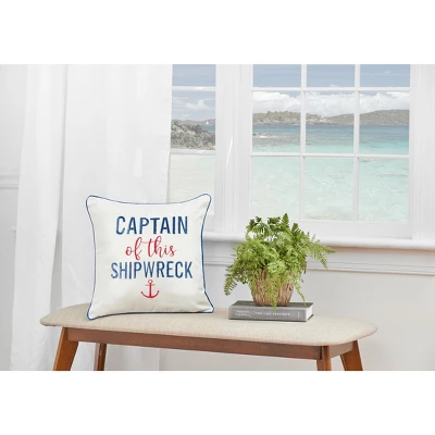 C&F Home Captain Of Shipwreck Embroidered Throw Pillow 4 C&F Home Captain Of Shipwreck Embroidered Throw Pillow - Image 4