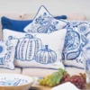 C&F Home Blue Harvest Gourd Pillow
