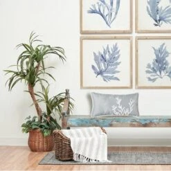 C&F Home 18" X 9" Seafoam Blue Coral Oblong Embellished Throw Pillow -C&F Bedding Deals Store GUEST 1736bcee 53cf 4363 8461 8fe49aea0380