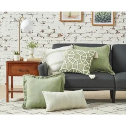 C&F Home 18" X 18" Lily Sage Geometric Throw Pillow -C&F Bedding Deals Store GUEST 266ade87 ed17 43ff 97a9 27984dd83996