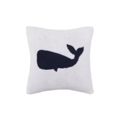 C&F Home 10" X 10" Whale Knitted Throw Pillow