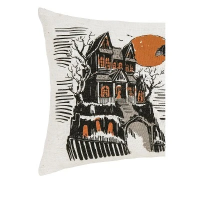 C&F Home 13" X 20" Haunted House Halloween Printed Throw Pillow 2 C&F Home 13" X 20" Haunted House Halloween Printed Throw Pillow - Image 2