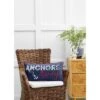 C&F Home 12" X 24" Anchors Away Nautical Embroidered Lumbar Throw Pillow