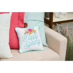 C&F Home 10" X 10" Happy Spring Embroidered Throw Pillow -C&F Bedding Deals Store GUEST 41215b9e 1bd6 4304 8e1c eb7ec7b74526