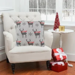 C&F Home 20" X 20" Deer Scarf Christmas Holiday Knitted Throw Pillow -C&F Bedding Deals Store GUEST 419fb621 bb6a 4cd4 aad5 d6d23b5ff5f1