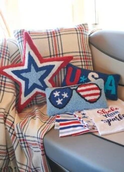 C&F Home 16" X 16" Firework Tufted 4th Of July Pillow -C&F Bedding Deals Store GUEST 42cff9ee 6d84 4943 916b 87ac35957605
