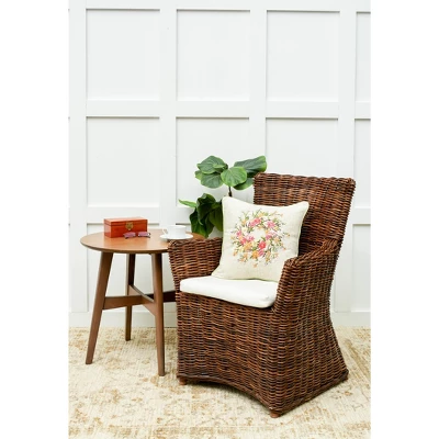 C&F Home 16" X 16" Zinnia Easter Wreath Spring Throw Pillow 2 C&F Home 16" X 16" Zinnia Easter Wreath Spring Throw Pillow - Image 2