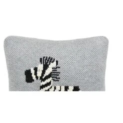 C&F Home 10" X 10" Zebra Knitted Throw Pillow
