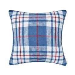 C&F Home 18" X 18" Parker Blue & Red Plaid Woven Throw Pillow -C&F Bedding Deals Store GUEST 463c790c 5086 46dc 8f2c c871eecf284d