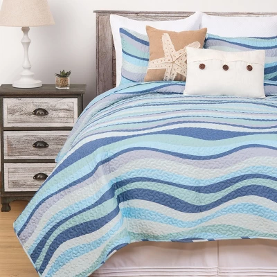 C&F Home Seawaves Coastal Beach Quilt Set 1 C&F Home Seawaves Coastal Beach Quilt Set