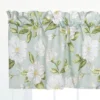 C&F Home Colonial Williamsburg Magnolia Garden Green And White Window Valance