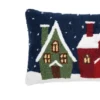 C&F Home Winter Village Hooked Pillow