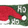 C&F Home 6" X 12" HoHoHo Hat Hooked Petite Christmas Holiday Throw Pillow