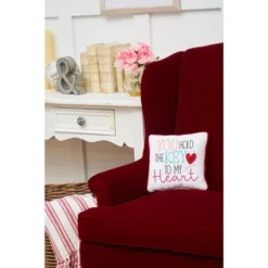 C&F Home 10" X 10" You Hold The Key To My Heart Embroidered Valentine's Day Throw Pillow -C&F Bedding Deals Store GUEST 51fa28bb fef5 4abe 8378 2191d068cdc2