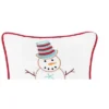 C&F Home Coastal Snowman Embroidered Throw Pillow