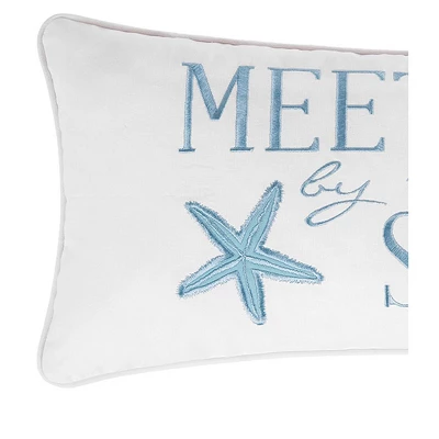 C&F Home 12" X 24" Meet Me At The Sea Embroidered Throw Pillow 1 C&F Home 12" X 24" Meet Me At The Sea Embroidered Throw Pillow
