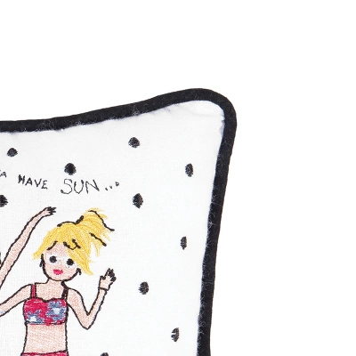 C&F Home Just Want To Have Fun Embroidered Petite Throw Pillow 1 C&F Home Just Want To Have Fun Embroidered Petite Throw Pillow