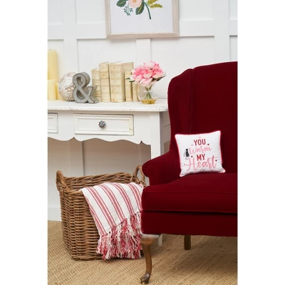 C&F Home 10" X 10" You Warm My Heart Embroidered Valentine's Day Throw Pillow 2 C&F Home 10" X 10" You Warm My Heart Embroidered Valentine's Day Throw Pillow - Image 2