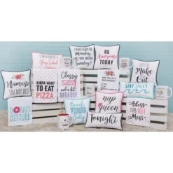 C&F Home 10" X 10" Be Awesome Today Printed And Embroidered Throw Pillow -C&F Bedding Deals Store GUEST 696dad44 50c1 4796 aaa5 734635723107