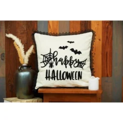 C&F Home 18" X 18" Happy Halloween Embroidered Bats And Spiderweb Throw Pillow 6 C&F Home 18" X 18" Happy Halloween Embroidered Bats And Spiderweb Throw Pillow -C&F Bedding Deals Store GUEST 69885ab5 051f 46bd aade 617749949c3f
