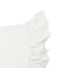 C&F Home Ruffled Standard Pillowcase White