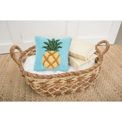 C&F Home 8" X 8" Pineapple Hooked Petite Throw Pillow 1 C&F Home 8" X 8" Pineapple Hooked Petite Throw Pillow