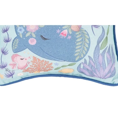 C&F Home Narwhal Coral Printed Throw Pillow 2 C&F Home Narwhal Coral Printed Throw Pillow - Image 2