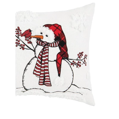 C&F Home Snowman Embroidered Throw Pillow 2 C&F Home Snowman Embroidered Throw Pillow - Image 2