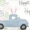 C&F Home 13" X 20" Hippity Hoppity Easter Truck Spring Embroidered Throw Pillow
