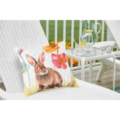 C&F Home 18" X 18" Sitting Bunny Easter Indoor/Outdoor Throw Pillow -C&F Bedding Deals Store GUEST 76b2e214 b2ea 4e38 8a2f e2deb902118d