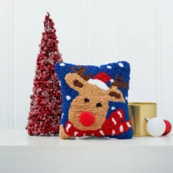 C&F Home 8" X 8" Christmas Reindeer Hooked Petite Throw Pillow -C&F Bedding Deals Store GUEST 7c54bd11 9846 4cfb af56 285105a2b396