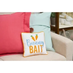 C&F Home 10" X 10" Bunny Bait Embroidered Throw Pillow -C&F Bedding Deals Store GUEST 7c678968 36be 4bc4 9b16 2c0b8a7674d7