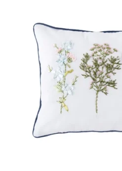 C&F Home Delicate Floral Ribbon Pillow
