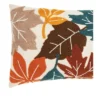 C&F Home Fall Leaves Chain Stitch Throw Pillow