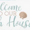 C&F Home Welcome To Our Beach House Embroidered Throw Pillow