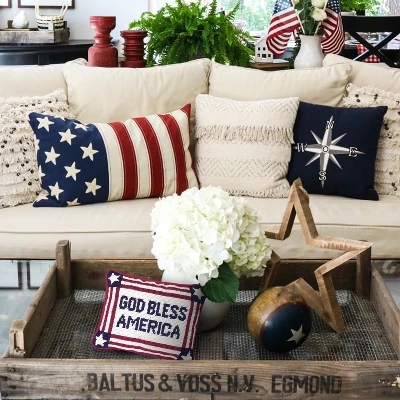C&F Home 6.5" X 9" God Bless America July 4th Needlepoint Petite Throw Pillow 4 C&F Home 6.5" X 9" God Bless America July 4th Needlepoint Petite Throw Pillow - Image 4