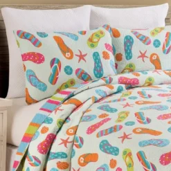 C&F Home Flip Flop Life Coastal Beach Theme Quilt Beach Mini Set -C&F Bedding Deals Store GUEST 9290a9ed 2cbd 4d7b a5f4 b16b8110b982