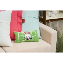 C&F Home 6" X 12" Bunny Hop Hooked Pillow -C&F Bedding Deals Store GUEST 96625966 0f9d 401c b76c 9f1e8fcdb5fa
