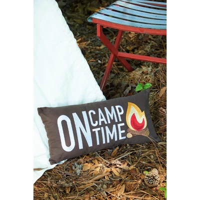 C&F Home 10" X 20" On Camp Time Embroidered Throw Pillow 2 C&F Home 10" X 20" On Camp Time Embroidered Throw Pillow - Image 2
