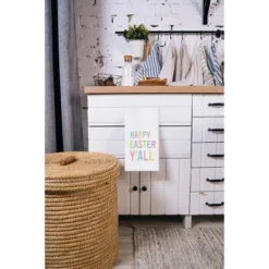 C&F Home 10" X 10" Happy Spring Truck Spring Embroidered Throw Pillow