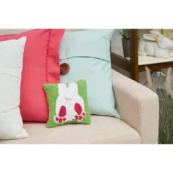 C&F Home 8" X 8" Bunny Bum Hooked Pillow 6 C&F Home 8" X 8" Bunny Bum Hooked Pillow -C&F Bedding Deals Store GUEST a60518cf 9ed8 436b ae21 17932deae447
